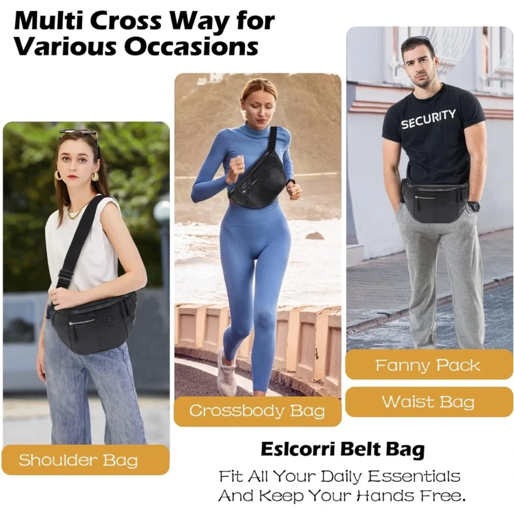 2/$25 🎉 BELT BAG vegan leather with large capacity - Picture 3 of 11